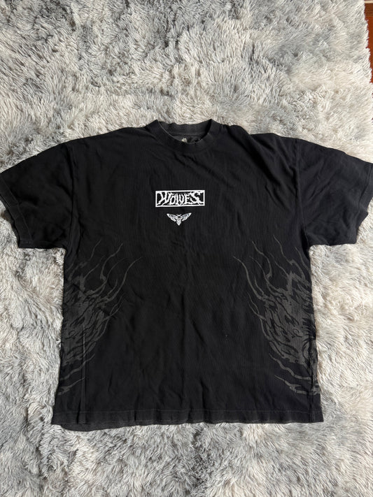 "Bee" Oversized Tee in Black