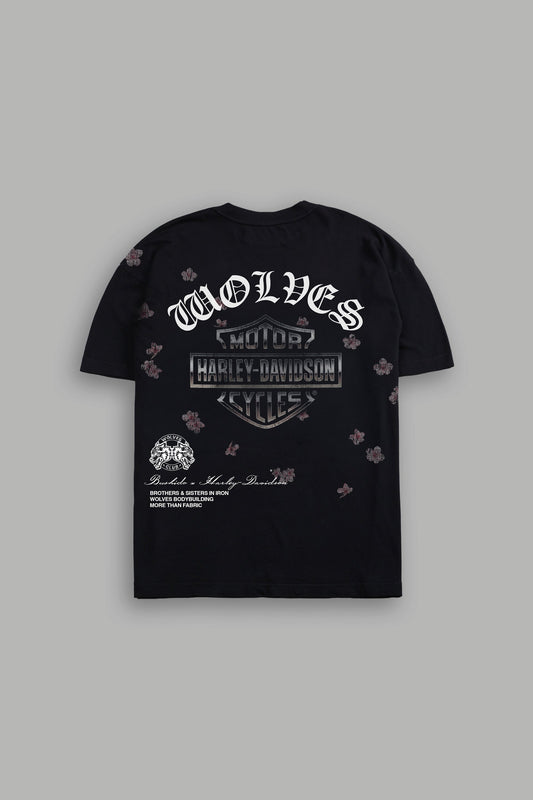 Petals In The Wind Premium Tee in Black