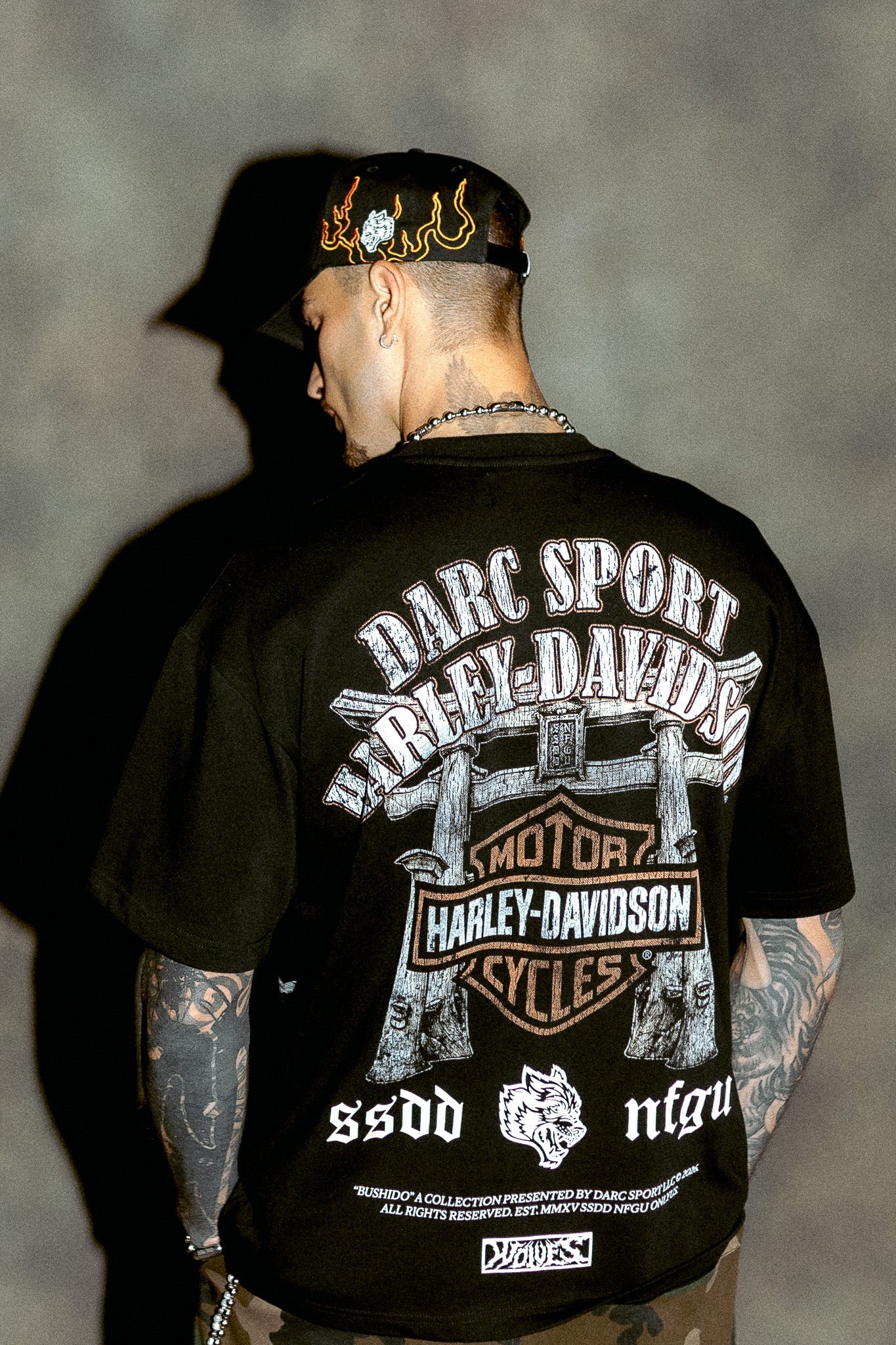 Mori Blossom Premium Tee in Black