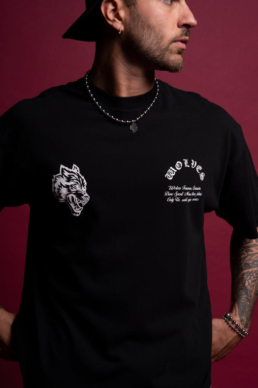 Revival "Premium" Oversized Tee in Black